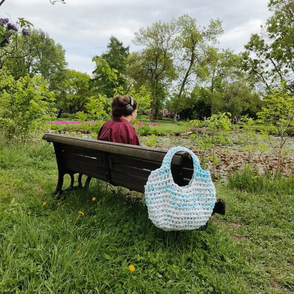 large summer beach bag crochet handmade oversized - Picture 2 of 5
